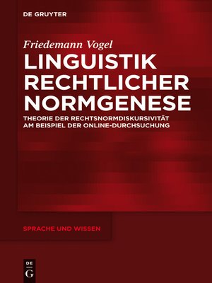cover image of Linguistik rechtlicher Normgenese